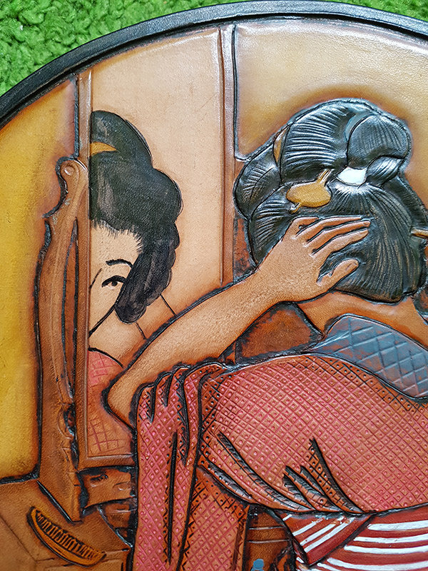geisha-peinandose2-trabajos-cuadros-guioko-art miyamoto Musashi
